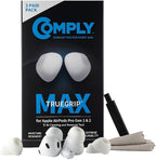 Comply TrueGrip MAX | Premium Memory Foam Replacement Earbud Tips by ComplyFoam