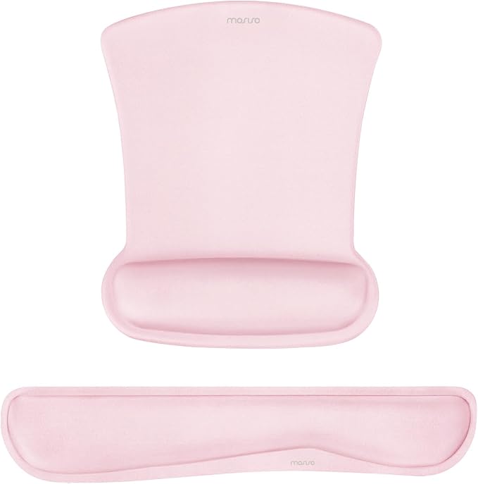MOSISO Wrist Rest Support for Mouse Pad & Keyboard Set, Ergonomic Mousepad by MOSISO