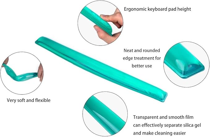 Silicone Gel Mouse Wrist Rest Plus Mouse Wrist Support Pad Office, Mac - Image 4