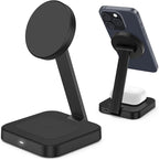 Magnetic Charging Station for iPhone 16 15 14 13 12 Series, Foldable Wireless by SLKOAPI