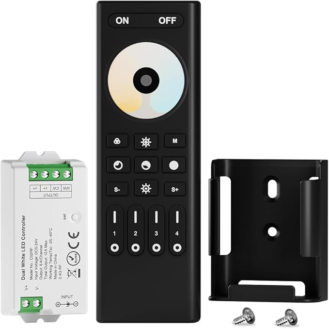 BTF-LIGHTING RF 2.4GHz Wireless Remote RC02RFB & C02RF Tuya Controller Kit 4 by BTF-LIGHTING