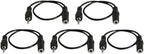 5 Pack of YCS Basics 1 Foot 3.5mm Headphone Extension Cables by YCS+basics