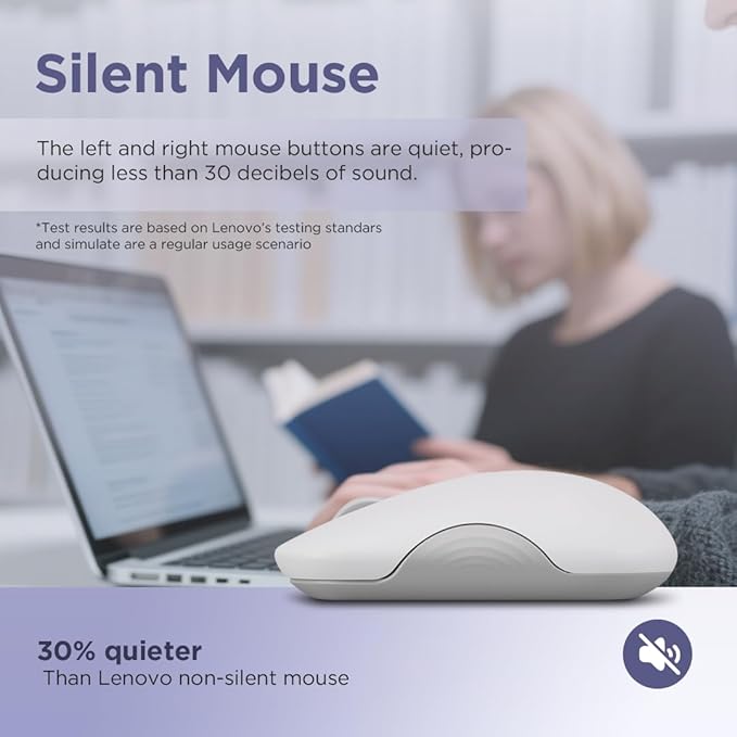 Lenovo 350 Wireless Bluetooth Mouse, Silent Click, 3 Level DPI, 36 Month - Image 6