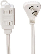 Amazon Basics 6 foot 2-Prong Indoor Rectangle Extension Cord Power Strip - Image 2
