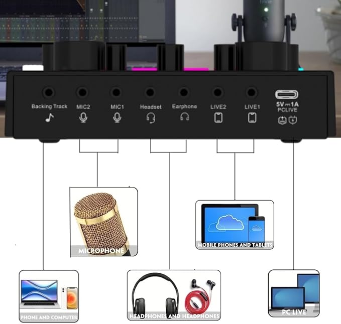 sktome Podcast Equipment Bundle, V8max Voice Changer - Image 9
