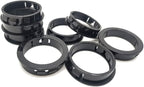 1-3/4" Black Snap-in Knockout Insulating Bushing Grommets, Plastic Cable Hole by EASYEAH