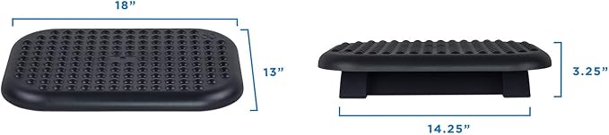 Mount-It! Ergonomic Foot Rest Under Desk | Adjustable Tilt Footrest - Image 9