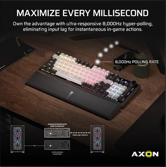 Corsair Vanguard 96 Wired Mechanical Gaming Keyboard – 96% Layout, MLX Quantum - Image 3