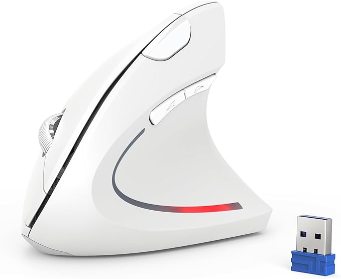 TECKNET Ergonomic Mouse, 4800 DPI Wireless Vertical Mouse by Tecknet