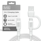 BLACK+DECKER USB C Multi Charging Cable, Fast Multi Charger Cable w/Adapter by BLACKDECKER