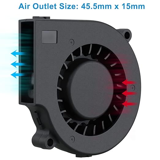 GDSTIME 75mm USB Fan, 75mm x 15mm Blower Fan, 5V DC Brushless Cooling Fan - Image 3