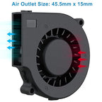 GDSTIME 75mm USB Fan, 75mm x 15mm Blower Fan, 5V DC Brushless Cooling Fan - Image 3