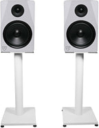 Rockville RS21W 21 inch Steel Bookshelf Speaker Stands, 60 lbs Capacity - Image 6