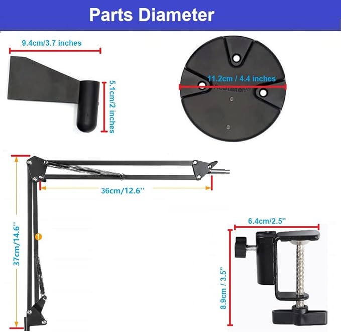 Kiyo pro Webcam Ring Light Wall Holder, Kiyo Pro, Kiyo X Webcams Black - Image 5