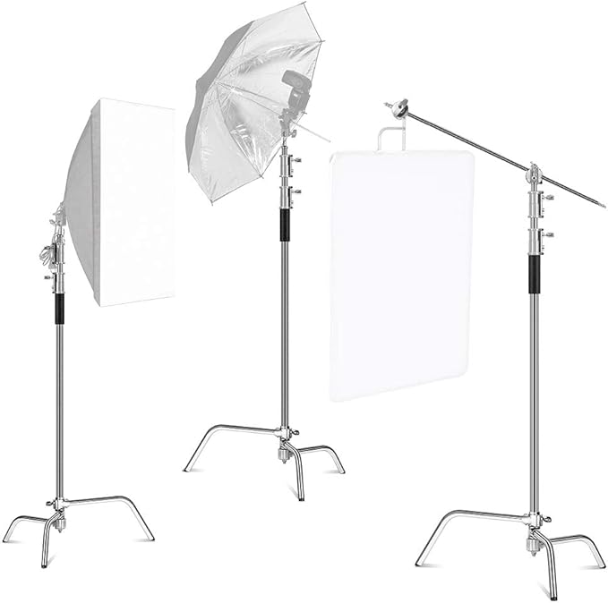 C Stand with Boom Arm Professional Heavy Duty Light Stand with 10.8ft Vertical - Image 7