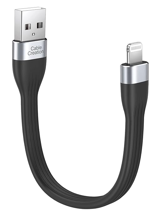 CableCreation 2-Pack Short iPhone Charger Cable 0.5FT/0.15m, USB to Lightning by CableCreation