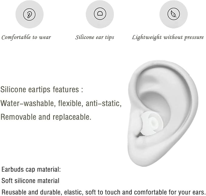 Silicone Ear Tips Earbud Replacement Tips Earbuds Eargels Earpads Earbuds Tips - Image 5