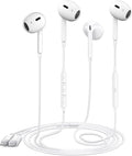 2 Packs-for iPhone Headphones Wired Earbuds/Earphones Nosie Reduction Built-in by Docutca