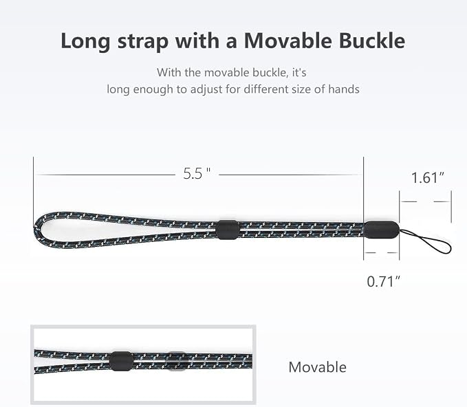 Hand Wrist Strap Lanyard, Adjustable Wristlet Hand Strap Nylon Lanyard - Image 5
