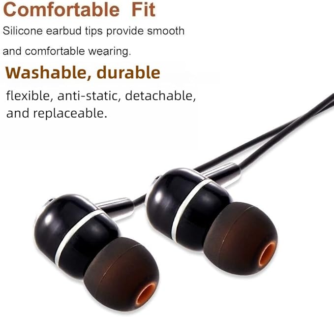 Earbud Tips Soft Silicone Earbuds Replacement Tips Fit - Image 5