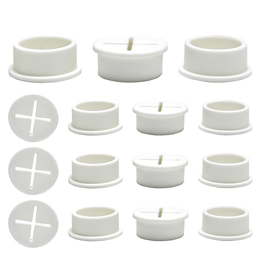 Desk Grommet, 1 in 25 mm Silicone Rubber Grommets, Flexible Wall Cord Pass by BOPOREAE