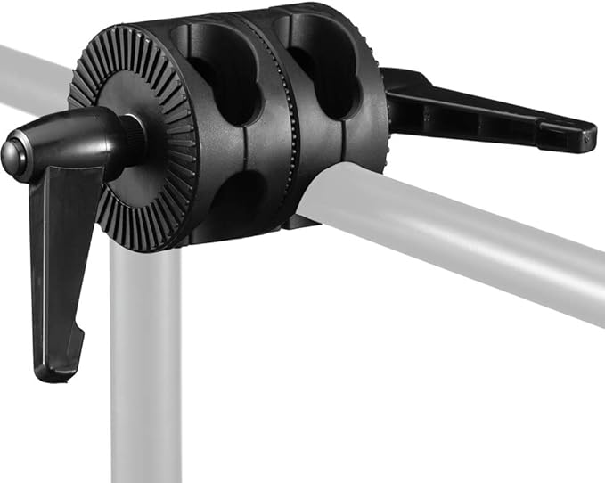 Dual Head Grip Swivel Clamp Head Holder Bracket Compatible by SUPON