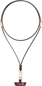 Leather cell phone lanyard Detachable Phone Chain Strap 2-in-1 Phone Chain by HUADEK