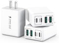 USB C Wall Charger, 40W 4-Port USB C Charger Block, Fast Charging Block Dual by SCCVEE