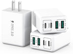 USB C Wall Charger, 40W 4-Port USB C Charger Block, Fast Charging Block Dual by SCCVEE