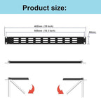 1U Hinged Vented Rack Mount Blank Panel Spacer - Image 2