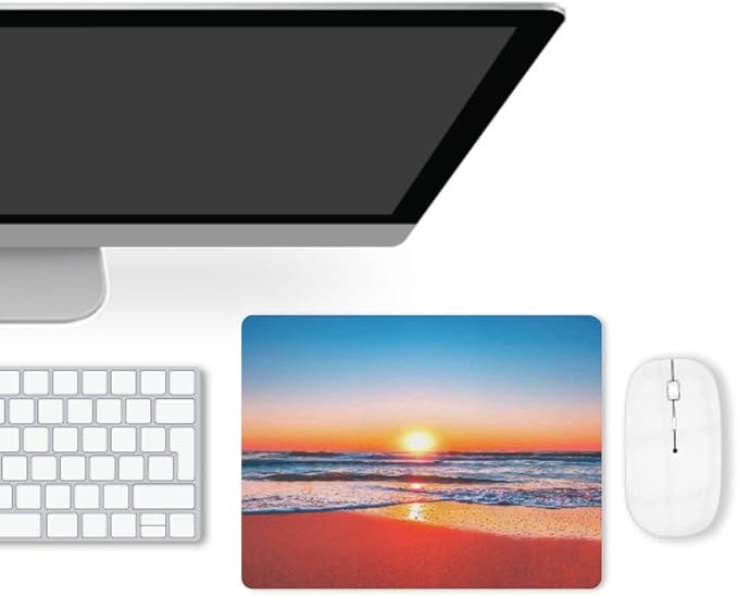 Sunrise Mouse Pad, Square Mousepad, Waterproof Mouse Mat Non-Slip Rubber Base - Image 4