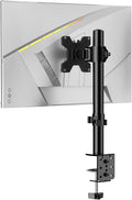 H&C Single Monitor Stand for 13-27" Monitors up to 17.6lbs, Adjustable Heights by HChookclasp