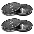 4PCS Cable Grommets, 3-9/16" Desk Hole Cover Petal Shaped Buckle Type Nylon by EASYEAH