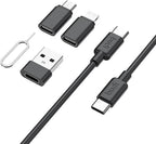 Multifunctional Data Cable Conversion Head Portable Storage Box, Phone Holder - Image 2