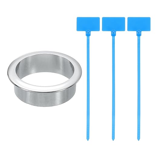 uxcell Desk Grommet, 1-3/4" Zinc Alloy Cable Hole Cover Wire Cord Organizer by uxcell