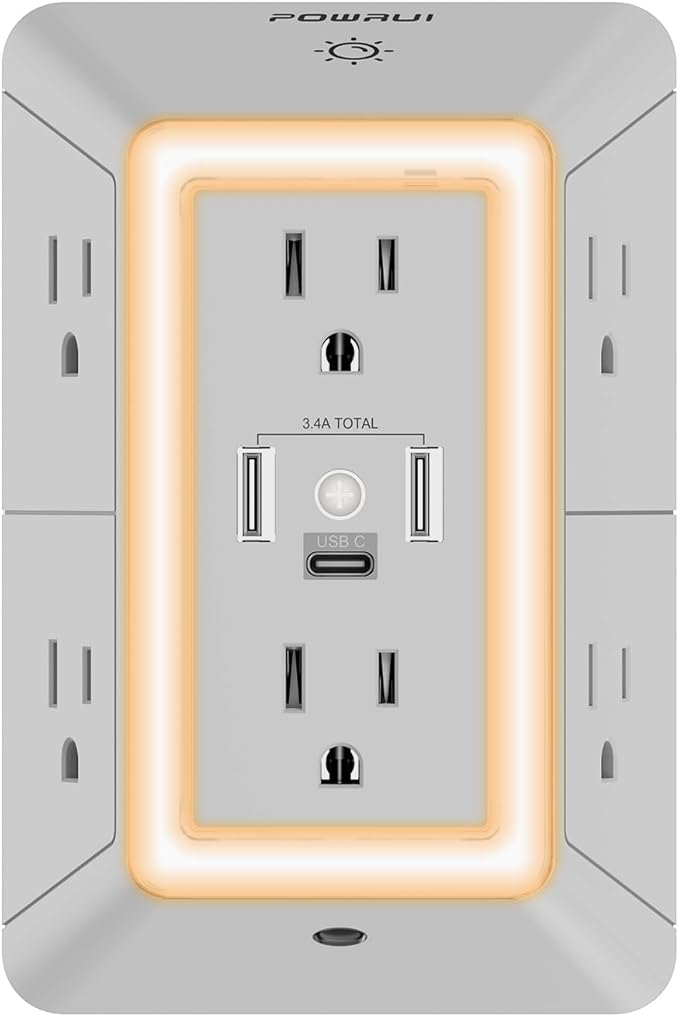 POWRUI Power Strip Surge Protector by POWRUI