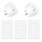 NineLeaf Wireless Remote Wall Switch and Outlet, Remote Control Outlet Light by NineLeaf