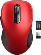 Trueque Wireless Mouse for Laptop, 2.4GHz Ergonomic Computer Mouse by Trueque