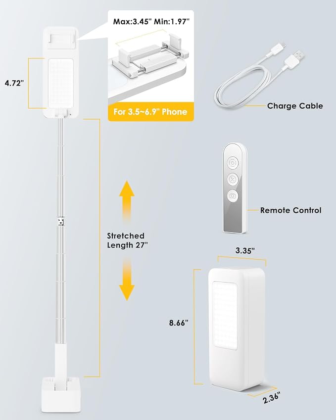 Phone Stand for Recording, Overhead Phone Mount - Image 5