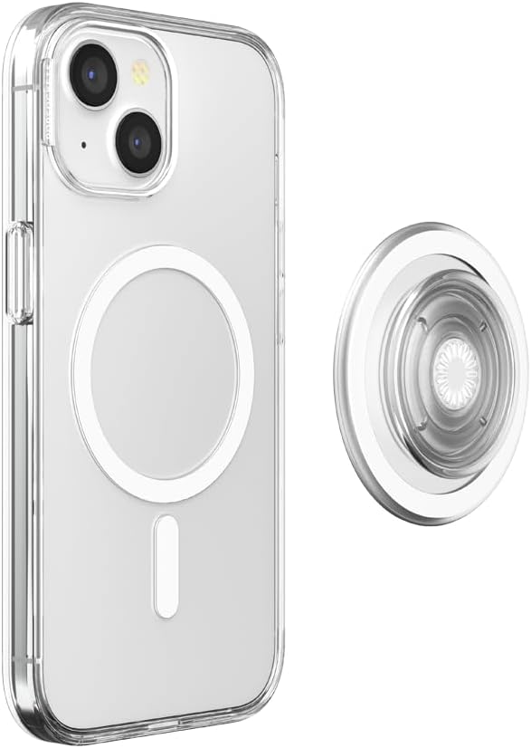 PopSockets iPhone 15 Case with Round Phone Grip Compatible with MagSafe - Image 4