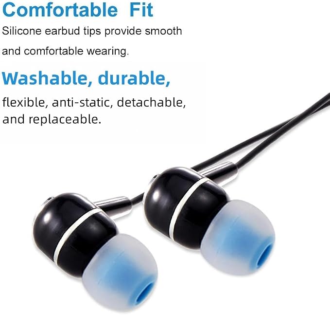 Earbud Tips Soft Silicone Earbuds Replacement Tips Fit - Image 5