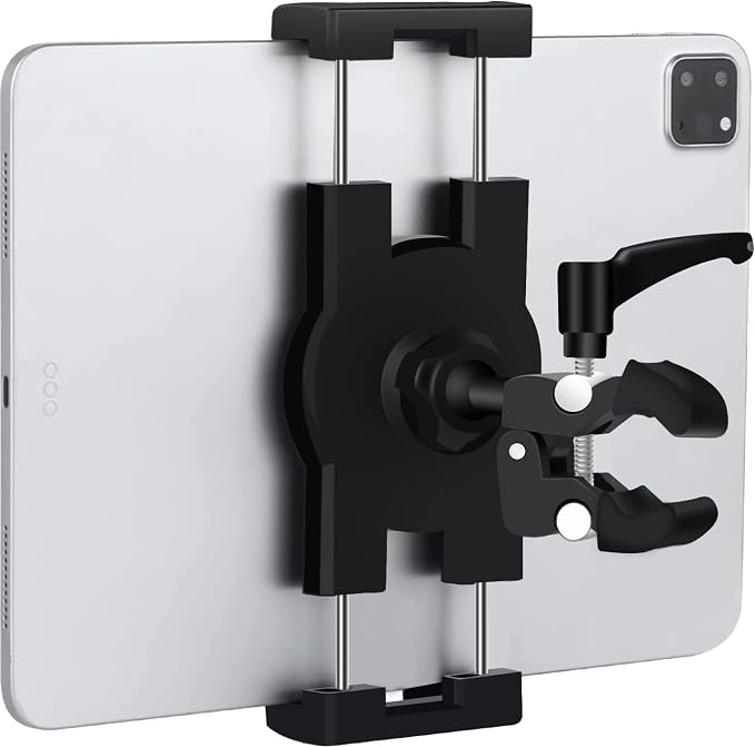 Boat Helm Tablet Holder, Marine Boat Handle Bar Pole Mount, 360°Rotation Clamp by Mippko