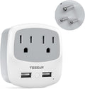 TESSAN US to India Plug Adapter, Type D Travel Adaptor by TESSAN