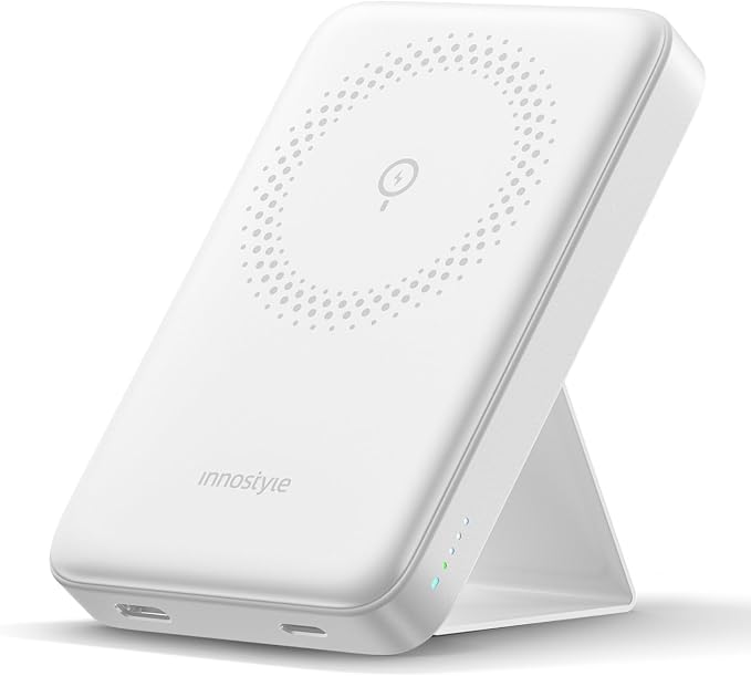 Magnetic 3-in-1 Portable Charger: 10000mAh Wireless Power Bank by Innostyle