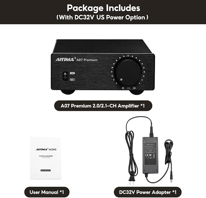 AIYIMA A07 Premium TPA3255 Power Amplifier 300Wx2 HiFi Class D Amp Mini 2 - Image 8