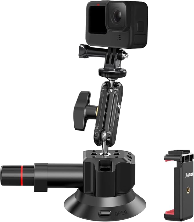 Suction Cup Mount for Action Cameras iPhone by Ulanzi