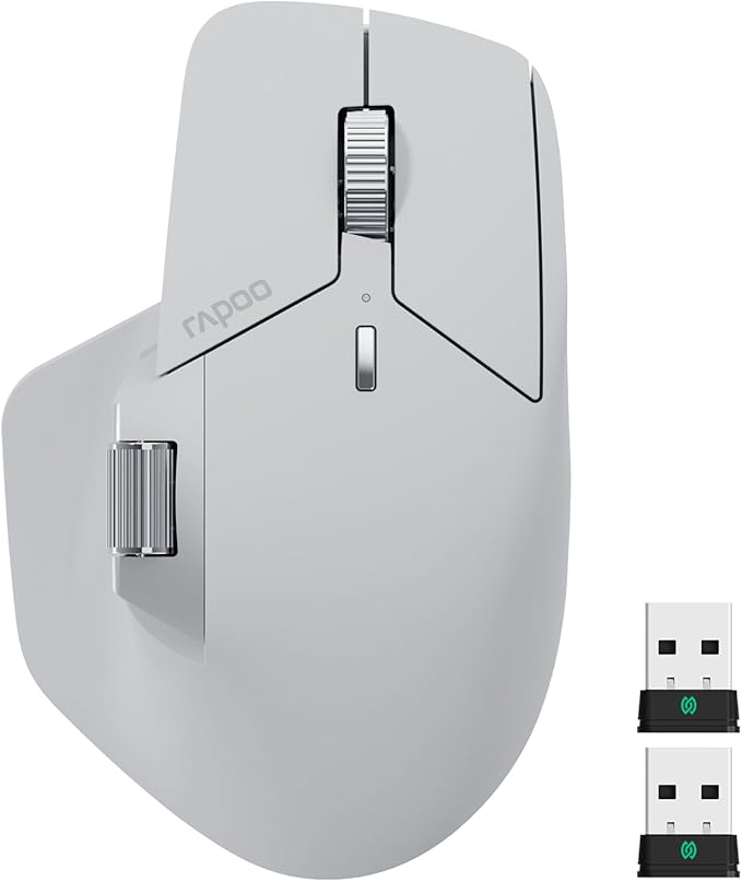 Rapoo MT760 PRO Wireless Mouse, NearLink + Bluetooth 5.0 Multi-Device, 12K DPI by RAPOO