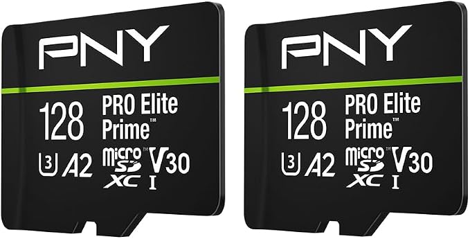 PNY 128GB PRO Elite Prime C10 U3 V30 A2 microSDXC Flash Memory Card – - Image 2