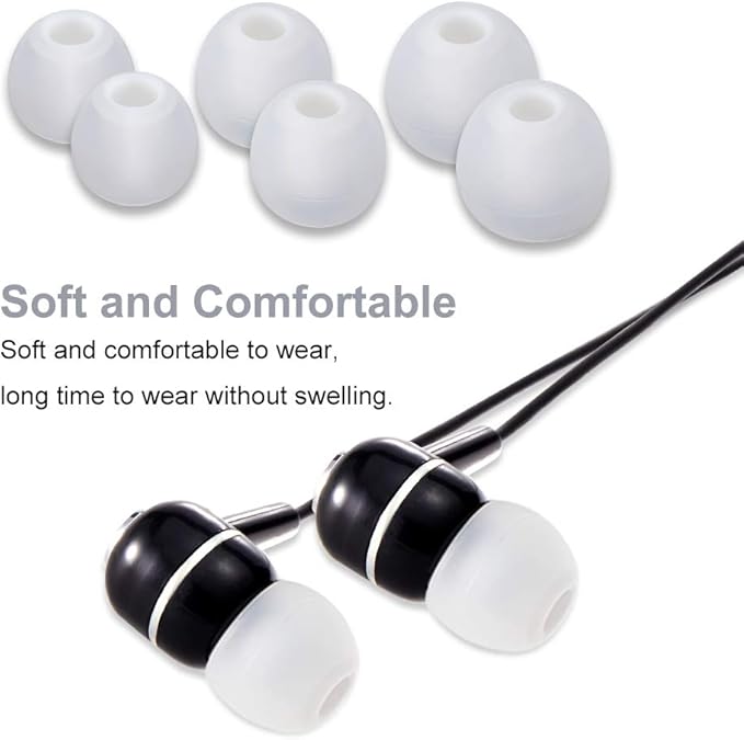 Earbud Tips Soft Silicone Earbuds Replacement Tips Fit - Image 4