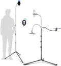 87" Phone Tripod, Overhead Flexible Tall Tripod Stand by CAMBOFOTO